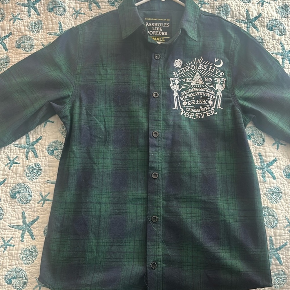 Assholes Live Forever “ Ouija board embroidery”